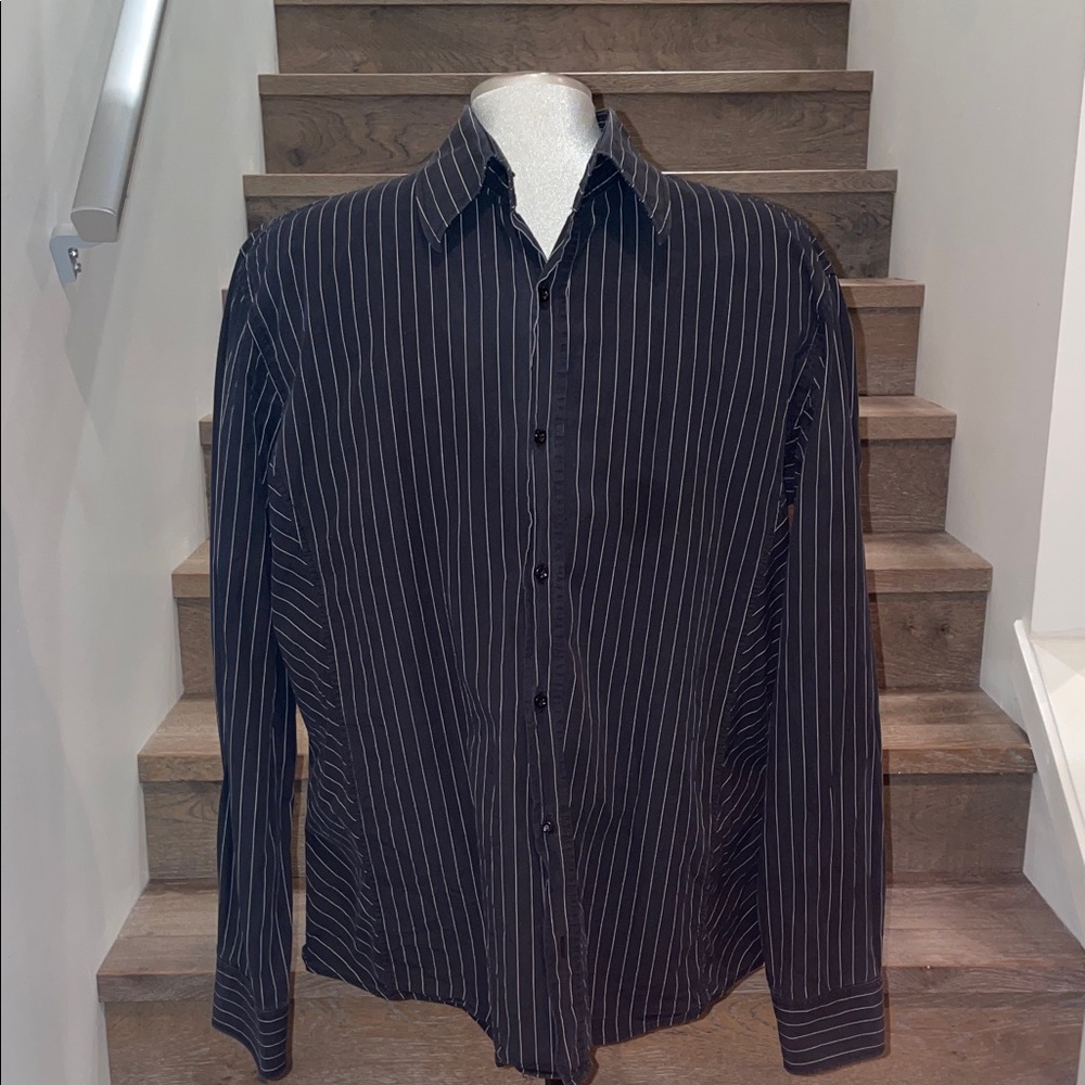 Mexx Men's Dark Pinstripe Shirt